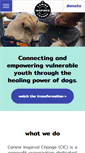 Mobile Screenshot of canineinspiredchange.org